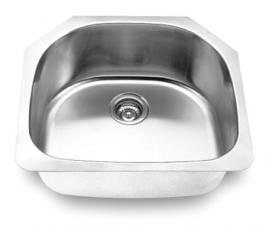 Avalon AV4 Henley D-shape stainless-steel single-bowl sink