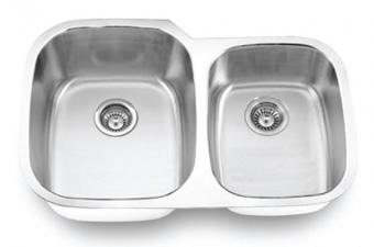 Avalon AV8 Dorchester rectangular divided stainless-steel veggie-bowl sink